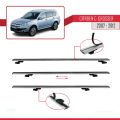Citroen C-Crosser 2007-2012 Arası ile Uyumlu BASIC Model Ara Atkı Tavan Barı Gri 3 Adet