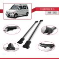 Suzuki Wagon R+ 1998-2003 Arası ile Uyumlu FLY Model Ara Atkı Tavan Barı Gri 2 Adet