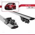 Fiat Panda 3 (319) 2012-2024 Arası ile Uyumlu HOOK Model Ara Atkı Tavan Barı Gri 2 Adet