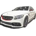 Mercedes W205 C Serisi Sedan Amg C63 2014 - 2021 Uyumlu Yedek Parça Ön Lip ( Taiwan Tampon Uyumlu) Plastik Boyasız