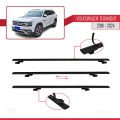 Volkswagen Teramont (CA1) 2018-2024 Arası ile Uyumlu BASIC Model Ara Atkı Tavan Barı Siyah 2 Adet