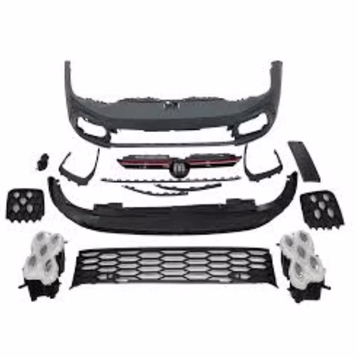 Volkswagen Golf 8 GTI 2020 Sonrası Komple Tampon Seti (Ön-Arka-Yan)