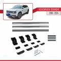 Volkswagen Teramont (CA1) 2018-2024 Arası ile Uyumlu BASIC Model Ara Atkı Tavan Barı Gri 2 Adet