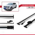 Volkswagen Teramont (CA1) 2018-2024 Arası ile Uyumlu BASIC Model Ara Atkı Tavan Barı Gri 2 Adet