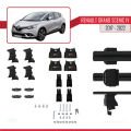 Renault Grand Scenic 4 2017-2022 Arası ile Uyumlu ACE-4 Ara Atkı Tavan Barı Siyah 2 Adet