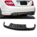 Mercedes W204 C Serisi Sedan-Coupe Amg C63 2008 - 2012 Uyumlu Yedek Parça Difüzör Plastik Boyasız