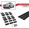Chevrolet D-Max (RT50) 2012-2015 Arası ile Uyumlu FLY Model Ara Atkı Tavan Barı Siyah 3 Adet