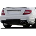 Mercedes W204 C Serisi Amg C63 2012 - 2014 Uyumlu Yedek Parça Difüzör Plastik Boyasız