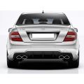 Mercedes W204 C Serisi Amg C63 2012 - 2014 Uyumlu Yedek Parça Difüzör Plastik Boyasız