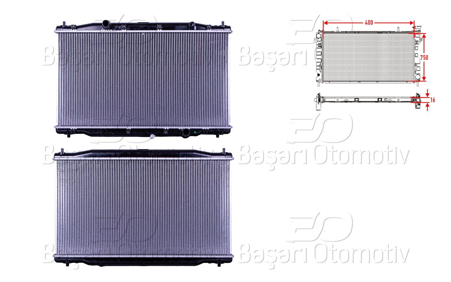 Honda CRV 2006-2009 Uyumlu Su Radyatörü