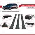Honda Accord Tourer 2008-2012 Arası ile Uyumlu FLY Model Ara Atkı Tavan Barı Siyah 3 Adet