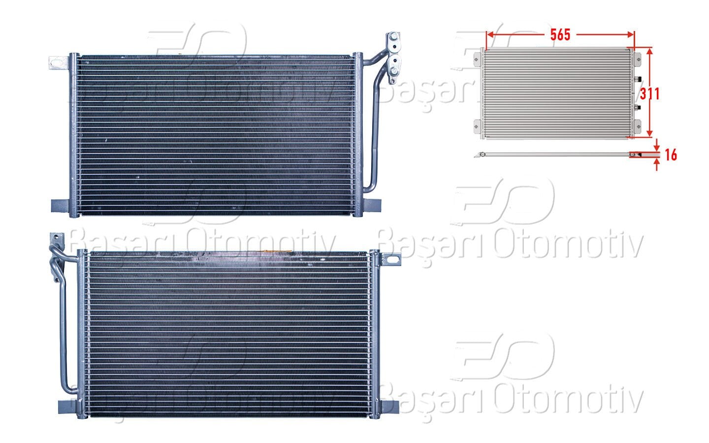 Bmw 3 Serisi E46 1997 2006 X3 E83 2003 2010 Dizel Klima Radyatörü 565X311X16