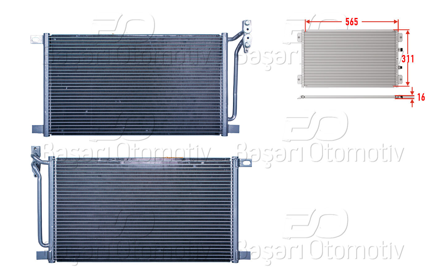 Bmw 3 Serisi E46 1997 2006 X3 E83 2003 2010 Dizel Klima Radyatörü 565X311X16