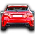 Mercedes W176 A Serisi Amg A45 2012 - 2018 Uyumlu Yedek Parça Difüzör Plastik Boyasız
