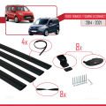 Ford Transit/Tourneo Connect 2 2014-2021 Arası ile Uyumlu BASIC Model Ara Atkı Tavan Barı Siyah 4 Adet