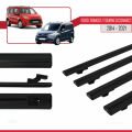 Ford Transit/Tourneo Connect 2 2014-2021 Arası ile Uyumlu BASIC Model Ara Atkı Tavan Barı Siyah 4 Adet