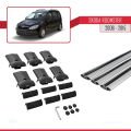 Skoda Roomster 2006-2015 Arası ile Uyumlu FLY Model Ara Atkı Tavan Barı Gri 3 Adet