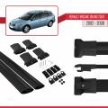 Renault Megane Grand Tour 2002-2008 Arası ile Uyumlu FLY Model Ara Atkı Tavan Barı Siyah 2 Adet