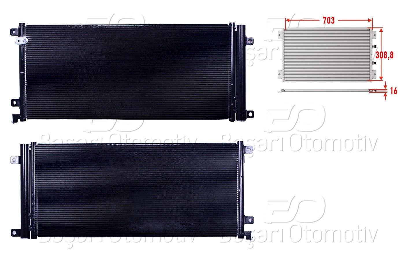 Honda Civic X 2016 ve Sonrası Uyumlu Klima Radyatörü