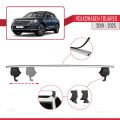 Volkswagen Touareg 3 (CR) 2019 ve Sonrası ile Uyumlu ACE-4 Ara Atkı Tavan Barı Gri 2 Adet