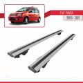 Fiat Panda 2 (169) 2003-2012 Arası ile Uyumlu HOOK Model Ara Atkı Tavan Barı Gri 2 Adet