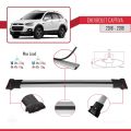 Chevrolet Captiva 2016-2018 Arası ile Uyumlu FLY Model Ara Atkı Tavan Barı Gri 3 Adet