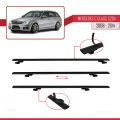 Mercedes C Class 3 (S204) 2008-2014 Arası ile Uyumlu BASIC Model Ara Atkı Tavan Barı Siyah 3 Adet
