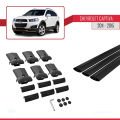 Chevrolet Captiva 2011-2015 Arası ile Uyumlu FLY Model Ara Atkı Tavan Barı Siyah 3 Adet