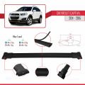 Chevrolet Captiva 2011-2015 Arası ile Uyumlu FLY Model Ara Atkı Tavan Barı Siyah 3 Adet