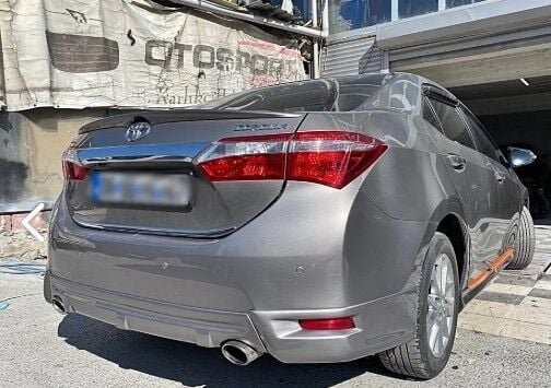 Toyota Corolla Uyumlu Yedek Parça Arka Tampon Eki 3 Parça