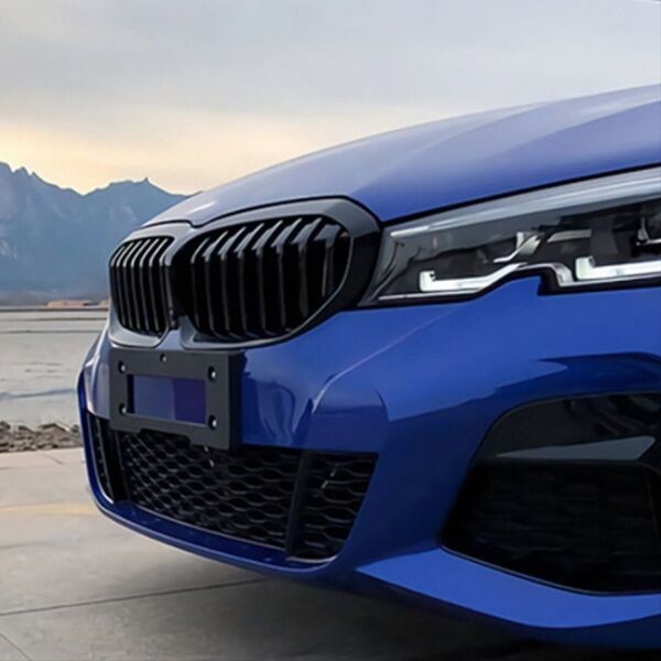 BMW 3 Serisi G20 2019 ve Sonrası M3 Görünüm Çift Çizgi Böbrek Panjur - Piano Black