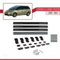 Citroen Grand C4 Picasso 2007-2012 Arası ile Uyumlu BASIC Model Ara Atkı Tavan Barı Siyah 3 Adet