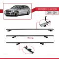 Mercedes C Class 3 (S204) 2008-2014 Arası ile Uyumlu BASIC Model Ara Atkı Tavan Barı Gri 3 Adet