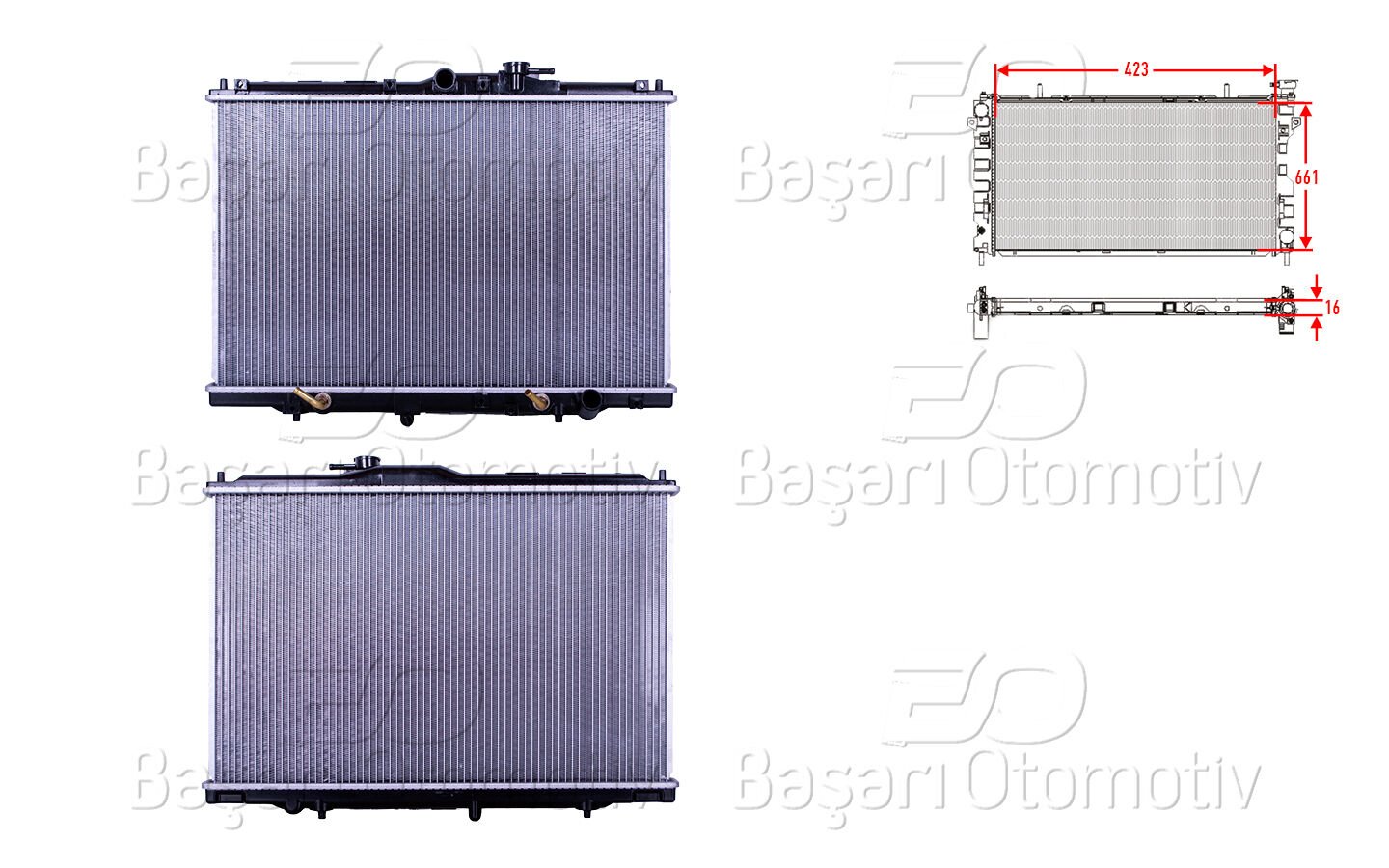 Honda Shuttle 1994 ve Sonrası Uyumlu Su Radyatörü