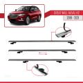 Great Wall Haval H2 2019-2021 Arası ile Uyumlu BASIC Model Ara Atkı Tavan Barı Gri 2 Adet