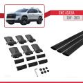 GMC Acadia 2017-2023 Arası ile Uyumlu FLY Model Ara Atkı Tavan Barı Siyah 3 Adet