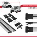 Ford Transit/Tourneo Courier Pre-Facelift 2014-2017 Arası ile Uyumlu FLY Model Ara Atkı Tavan Barı Gri 2 Adet