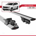 Dacia Logan 2 MCV (K52) 2013-2020 Arası ile Uyumlu HOOK Model Ara Atkı Tavan Barı Gri 2 Adet