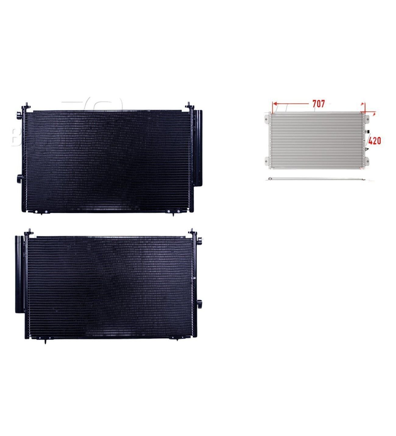 Toyota RAV4 2.0 2.2 2.5 D 2012 Sonrası Klima Radyatörü (707x420.5x16 Mm)