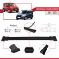 Ford Transit/Tourneo Connect 2 2014-2021 Arası ile Uyumlu FLY Model Ara Atkı Tavan Barı Siyah 2 Adet
