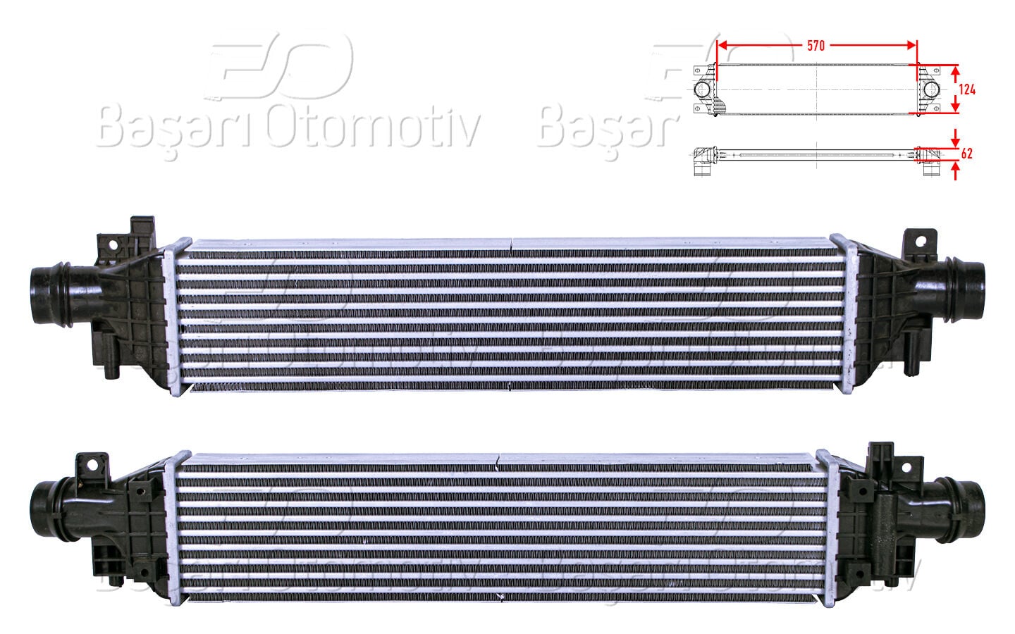 Opel Mokka Chevrolet Trax 2012 ve Sonrası Turbo Radyatörü (Intercooler)