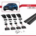 Audi Q7 2024 ve Sonrası ile Uyumlu ACE-2 Model Ara Atkı Tavan Barı Siyah 2 Adet
