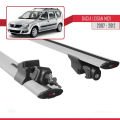 Dacia Logan 2 MCV (K52) 2007-2012 Arası ile Uyumlu HOOK Model Ara Atkı Tavan Barı Gri 2 Adet