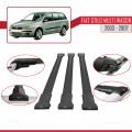 Fiat Stilo Multi Wagon 2003-2007 Arası ile Uyumlu FLY Model Ara Atkı Tavan Barı Siyah 3 Adet