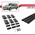 Fiat Stilo Multi Wagon 2003-2007 Arası ile Uyumlu FLY Model Ara Atkı Tavan Barı Siyah 3 Adet