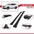 GMC Acadia Denali 2024-2025 Arası ile Uyumlu FLY Model Ara Atkı Tavan Barı Siyah 2 Adet