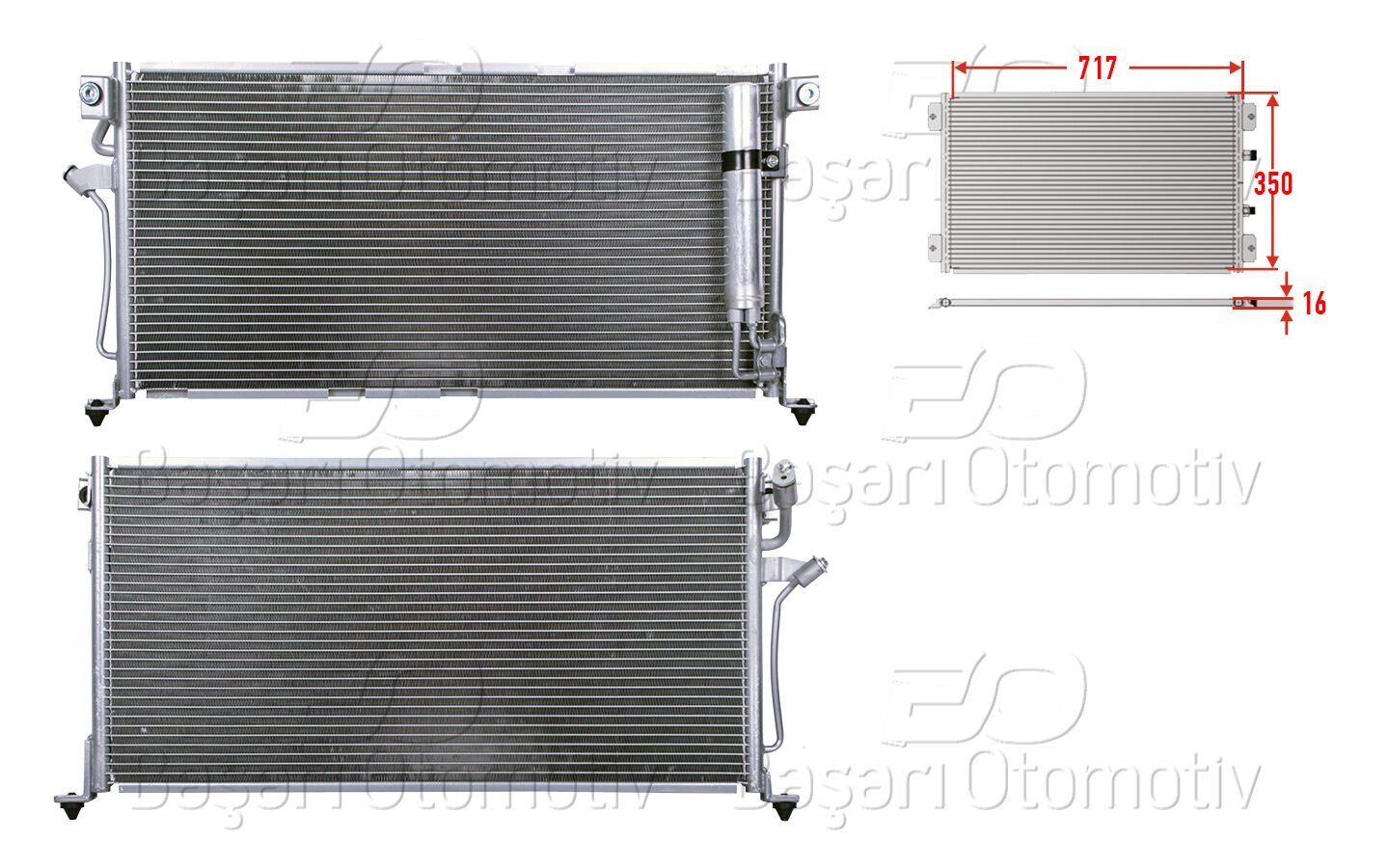 Mitsubishi Lancer 2003 ve Sonrası Uyumlu Klima Radyatörü