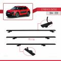 Citroen C4 Cactus 2014-2021 Arası ile Uyumlu BASIC Model Ara Atkı Tavan Barı Siyah 3 Adet