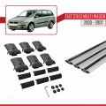 Fiat Stilo Multi Wagon 2003-2007 Arası ile Uyumlu FLY Model Ara Atkı Tavan Barı Gri 3 Adet