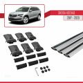 Skoda Kodiaq 2017-2023 Arası ile Uyumlu FLY Model Ara Atkı Tavan Barı Gri 3 Adet